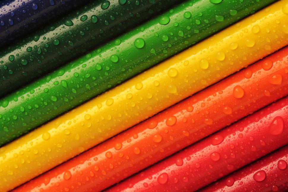 Free Image of Rainbow Drops  