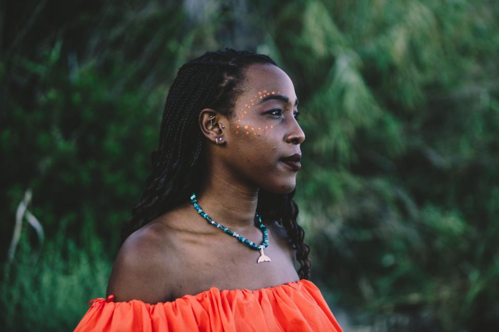 Free Image of Portrait of young black woman 