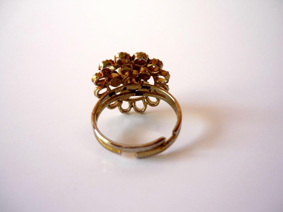 Free Image of Close-Up of Ring on White Surface 