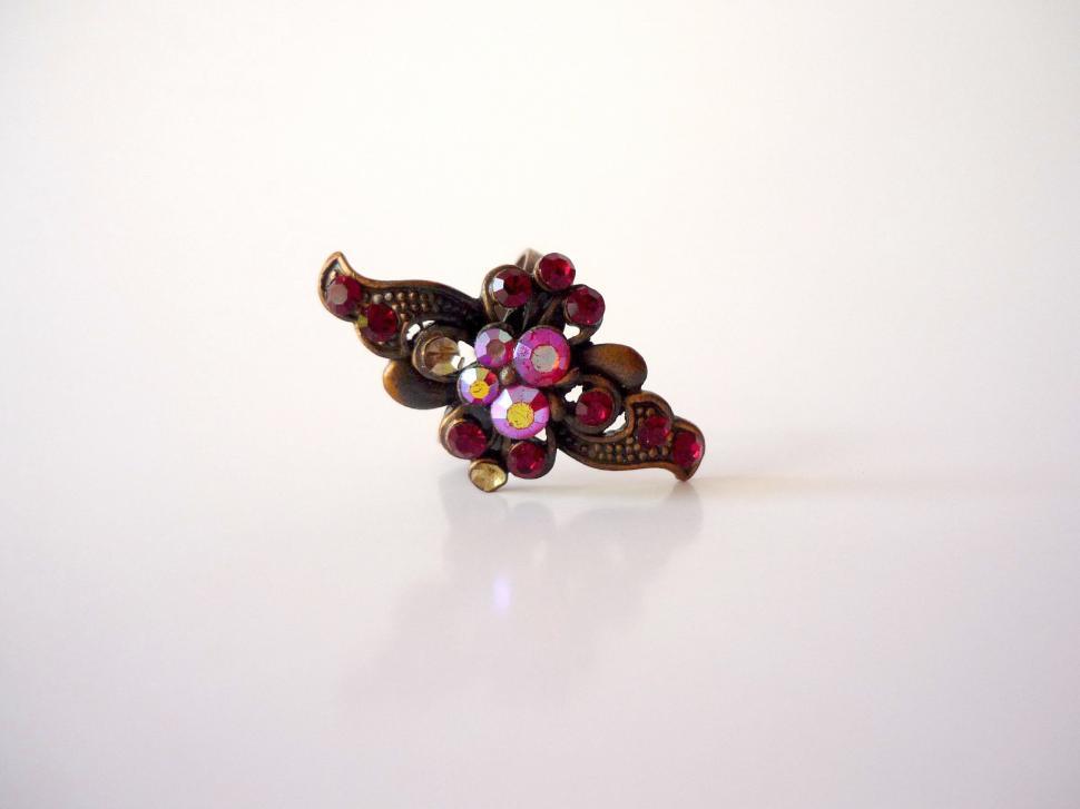 Free Image of Close Up of Ring on White Surface 