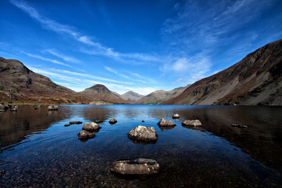 Free Image of Blue Lake Free Stock Photo 