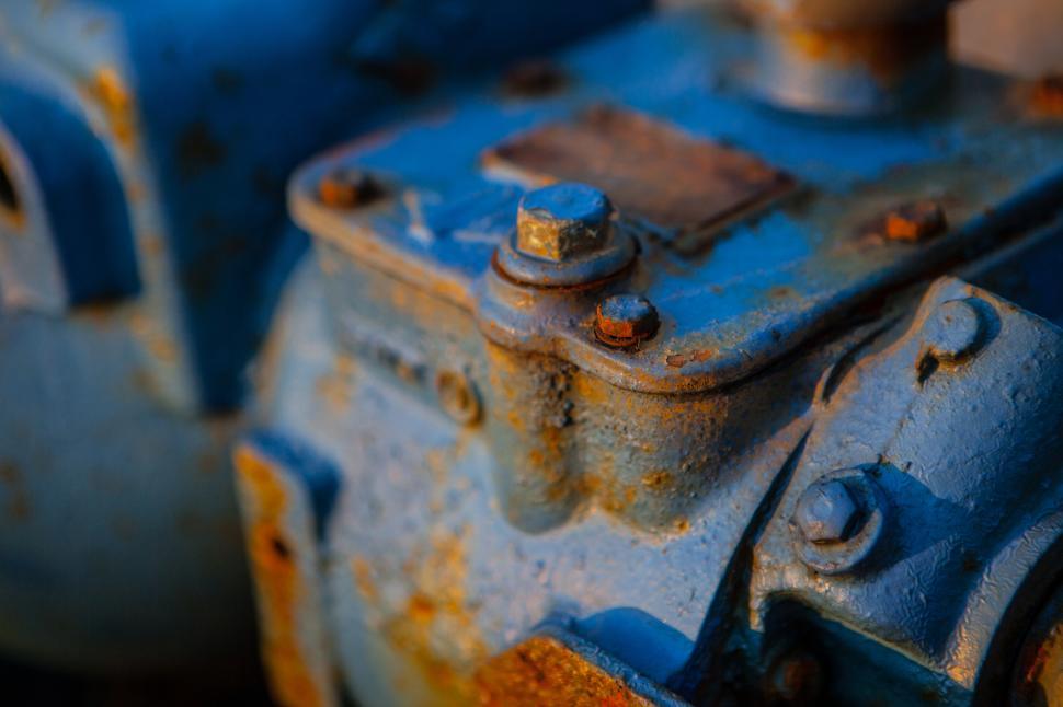 Free Image of Blue Metal Rust Free Stock Photo 