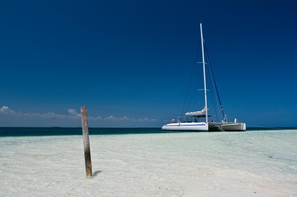 Free Image of Caribbean Catamaran Free Stock Photo 
