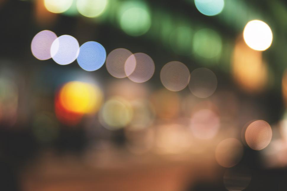 Free Image of City Bokeh Lights Free Stock Photo 