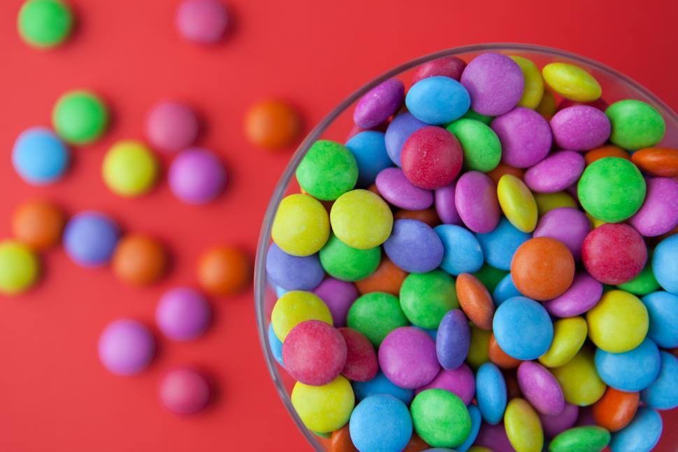 Free Image of Coloured Sweets Free Stock Photo 