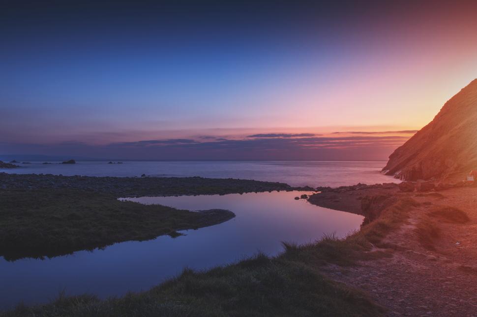 Free Image of Duckpool Beach, Cornwall Free Stock Photo 