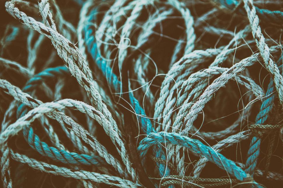 Free Image of Fishing Rope Texture Free Stock Photo 
