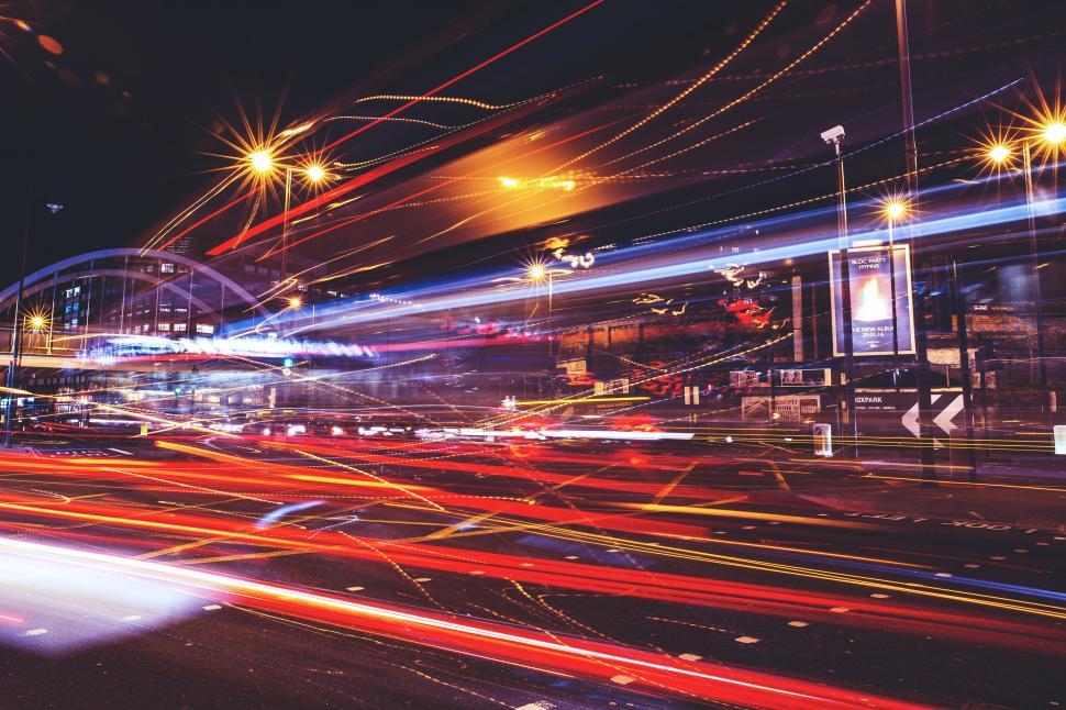 Free Image of Light Trails London Free Stock Photo 