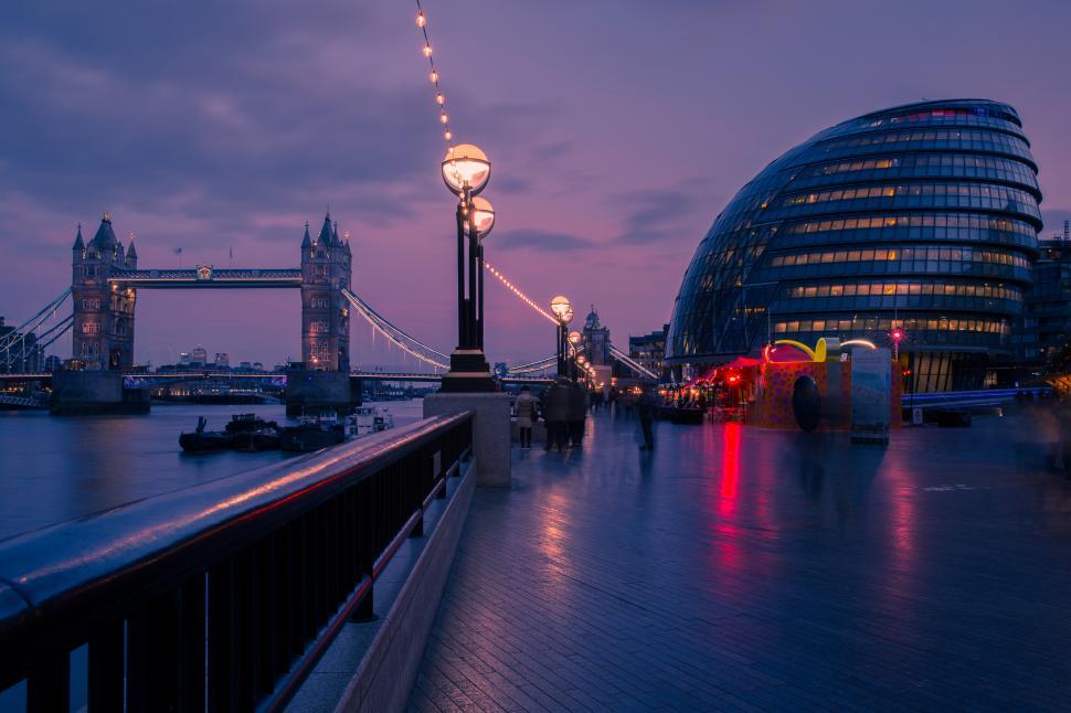 Free Image of London Dusk Free Stock Photo 