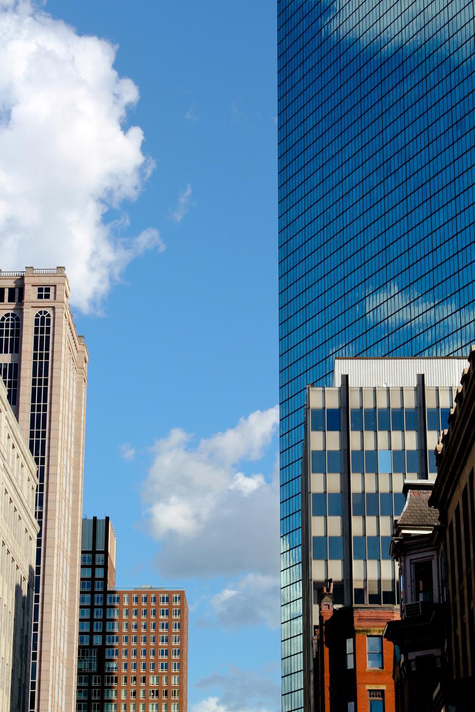 Free Image of City Windows Reflection Free Stock Photo 
