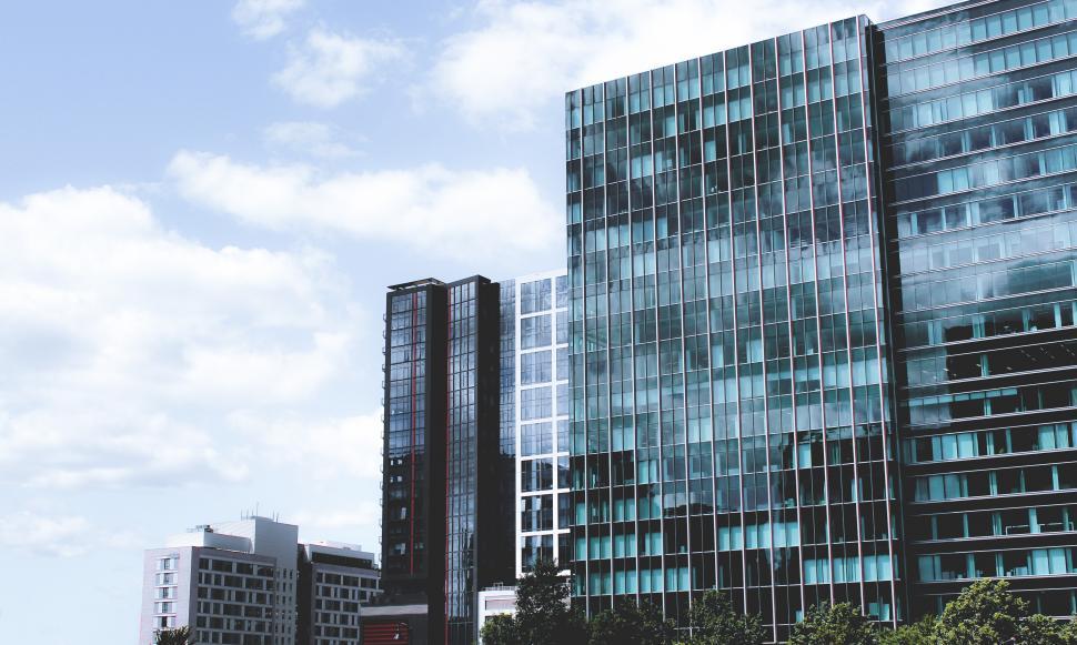 Free Image of Cluster of Tall Buildings in Urban Cityscape 
