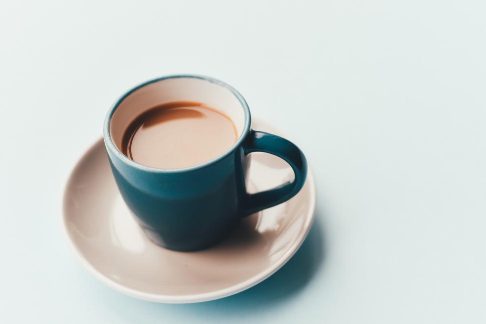 Free Image of A cup of coffee on a saucer 