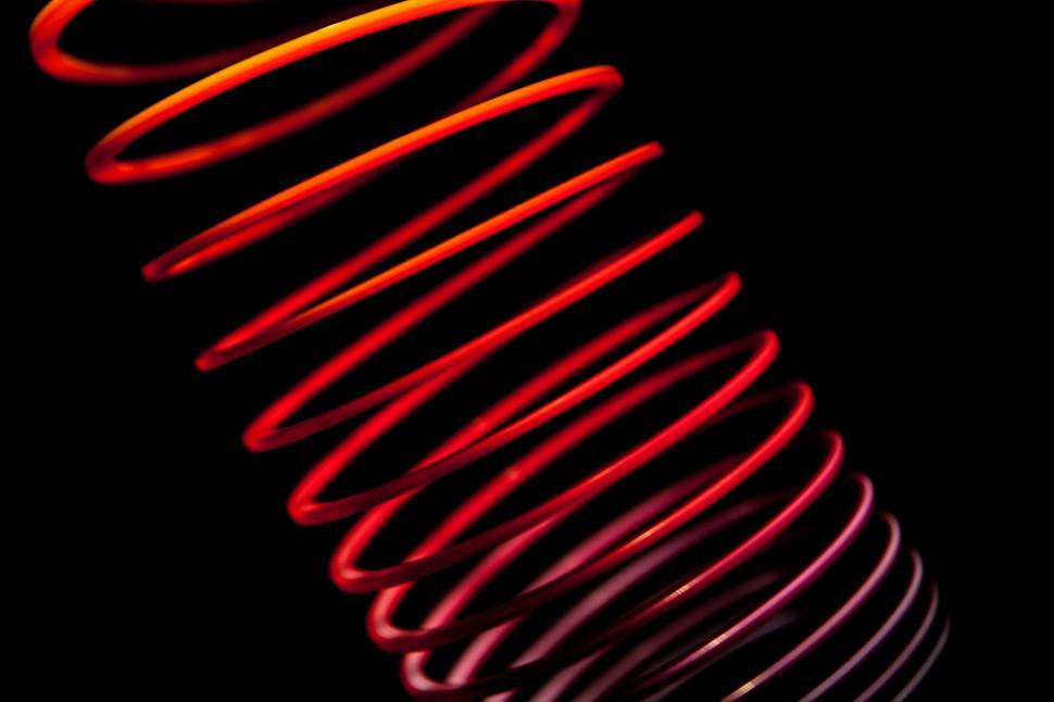 Free Image of A red and white spiral 