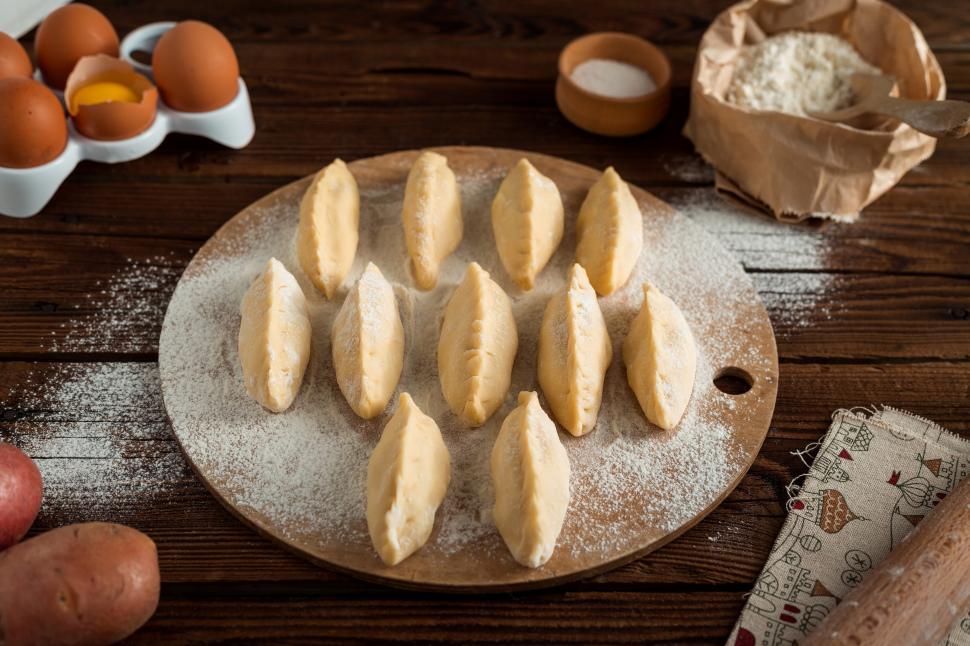 Free Image of Food on a cutting board 