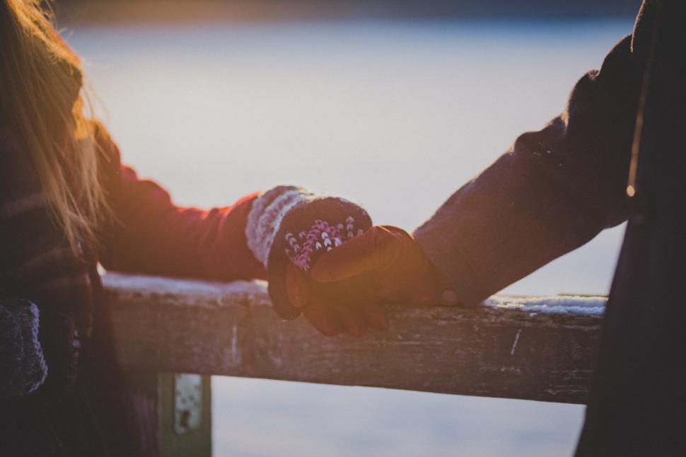 Free Image of A pair of hands holding each other 