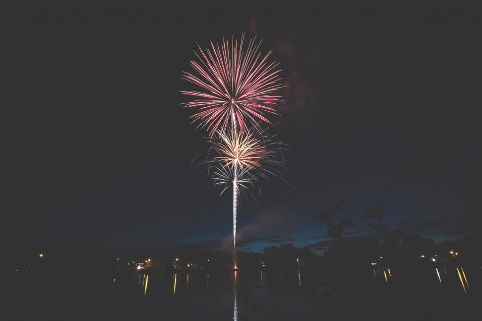 Free Image of Fireworks in the sky 