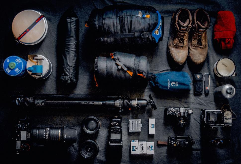 Free Image of A group of objects on a table 