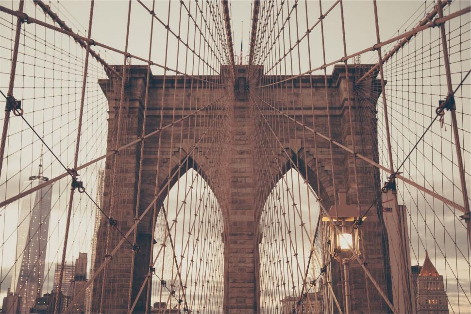 Free Image of A bridge with a stone structure 