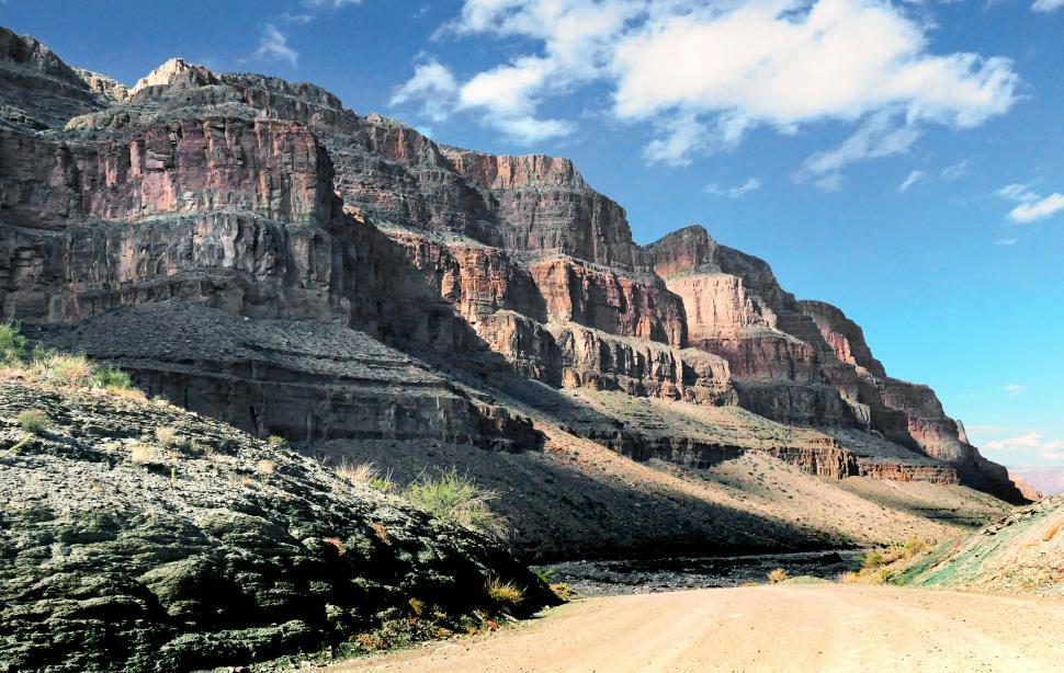 Free Image of Grand Canyon landscape with clear sky 