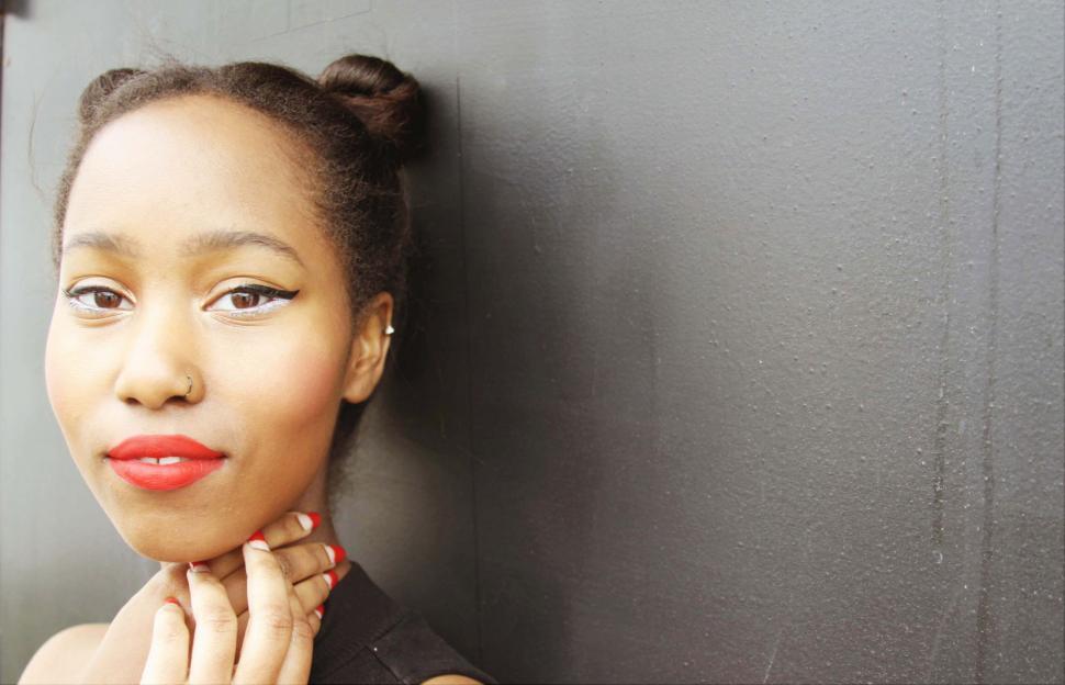 Free Stock Photo of Woman with red lipstick looking over shoulder ...