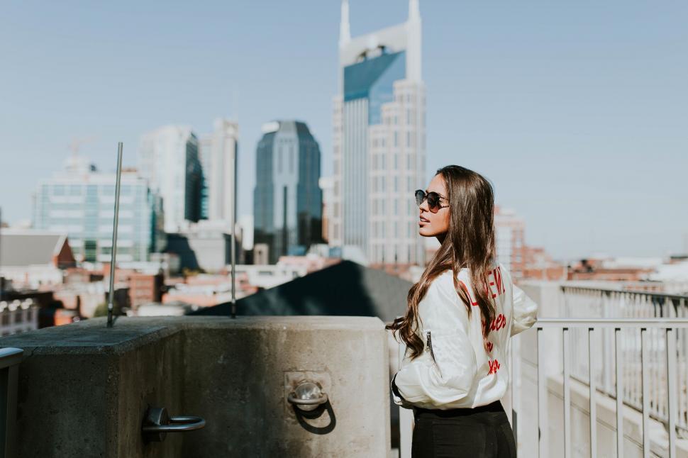 Free Image of Urban skyline overlook from a balcony 