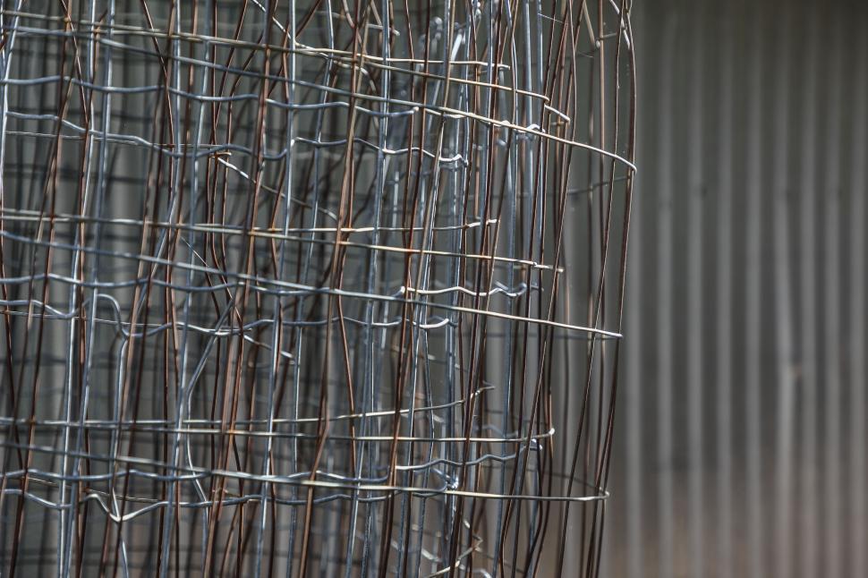 Free Stock Photo Of Tangled Wires On Metal Fencing Close-up 