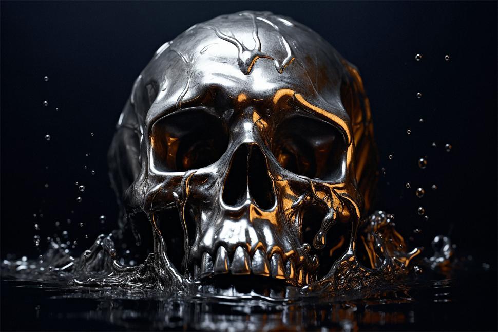 Free Image of Splashing water around a blurred spherical object 