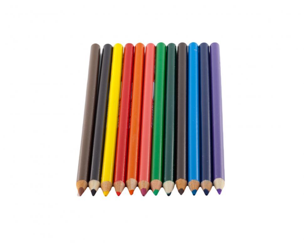 Set Of Realistic 3d Multicolor Colored Pencils Or Crayons Stock  Illustration - Download Image Now - iStock