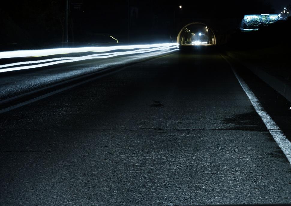 Free Stock Photo of Long exposure shot of tunnel traffic lights ...