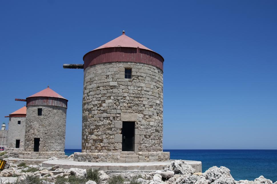 Free Image of Windmills 