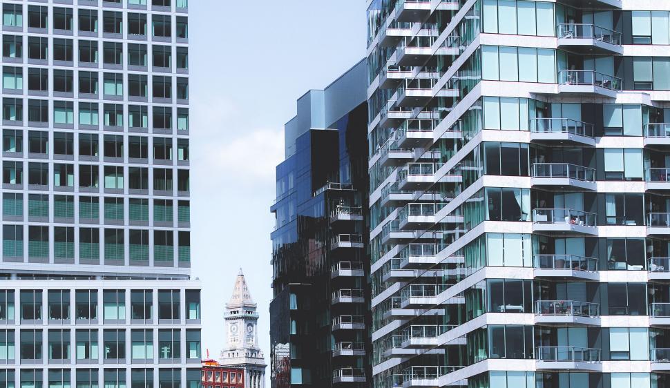 Free Image of Modern cityscape with diverse architecture 