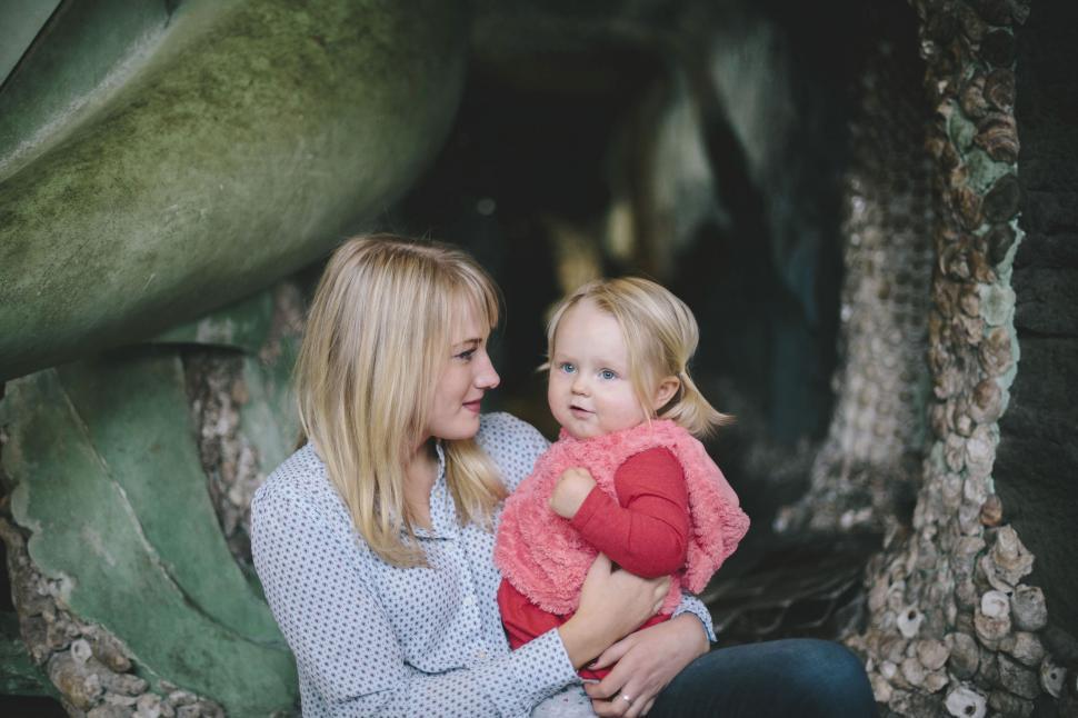 Free Image of Mother and child in a cozy embrace 