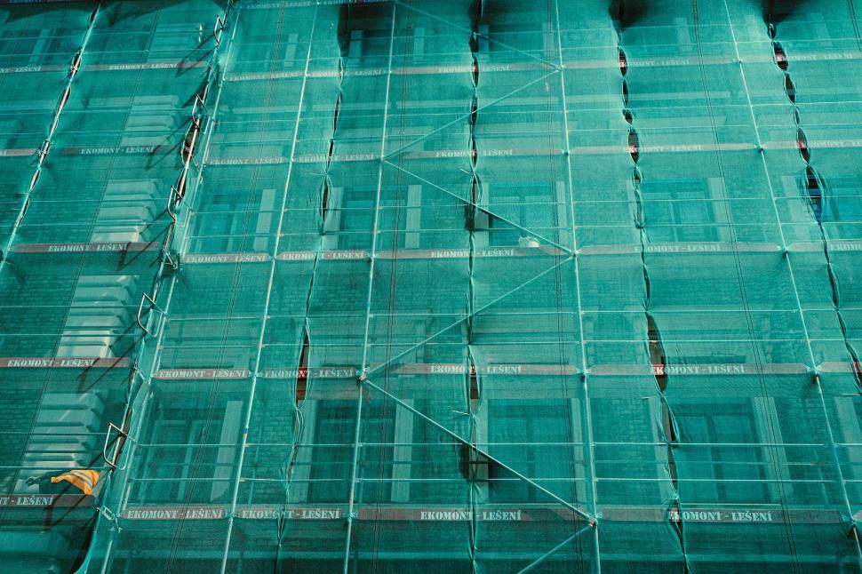 Free Image of Scaffolding on a building under construction 