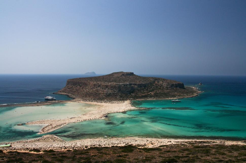 Free Image of Breathtaking aerial view of Balos Lagoon 