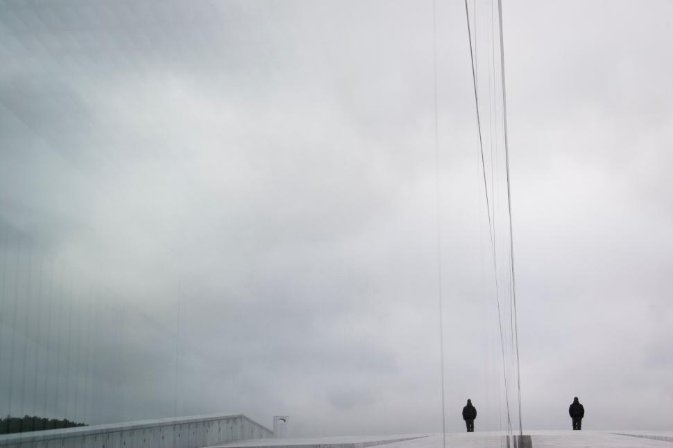 Free Image of Minimalistic architecture under cloudy sky 