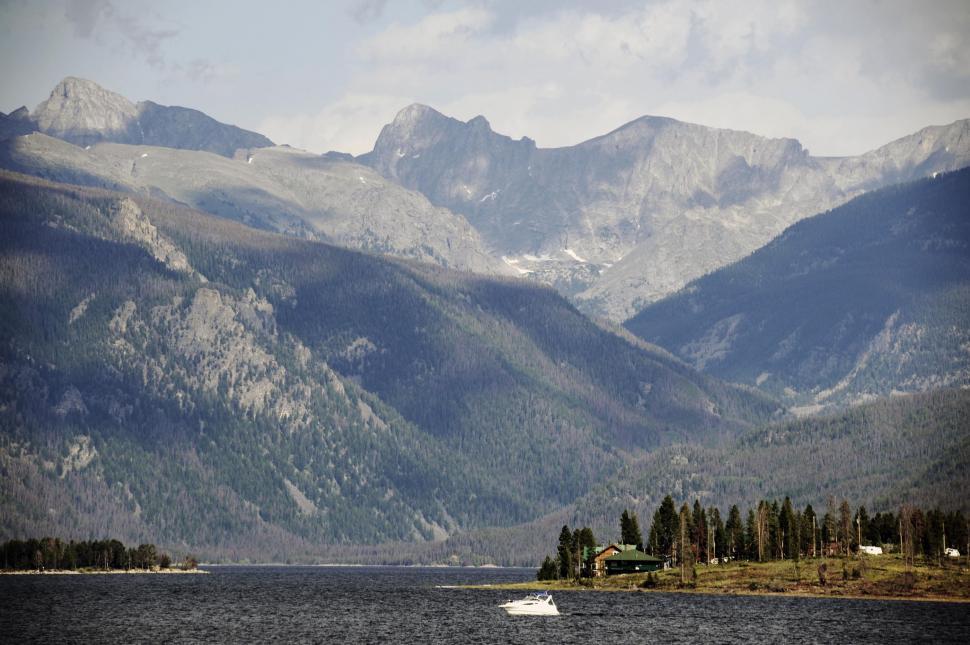 Free Image of Lake on Mountain 