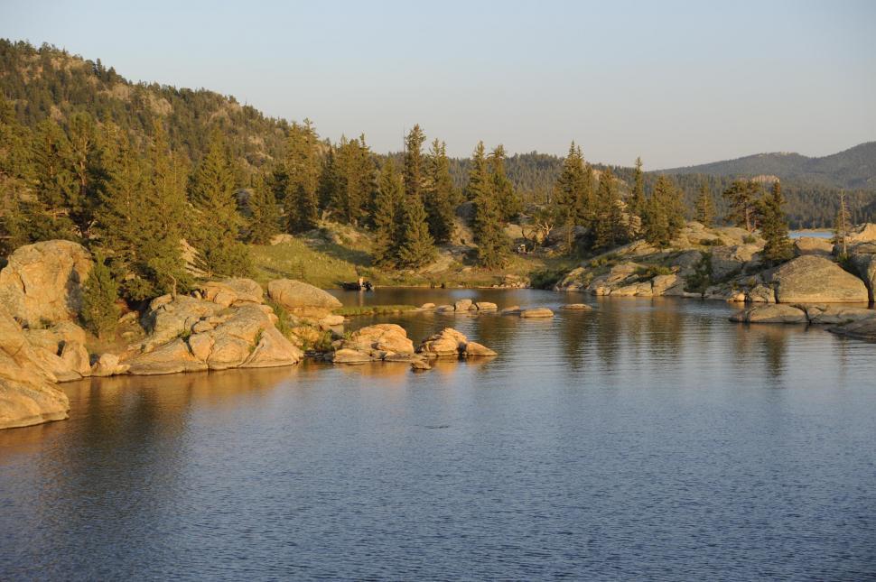 Free Image of Stones on the river 