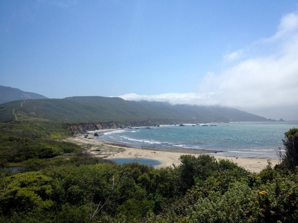 Free Image of Coastline View of a Californian Beach 