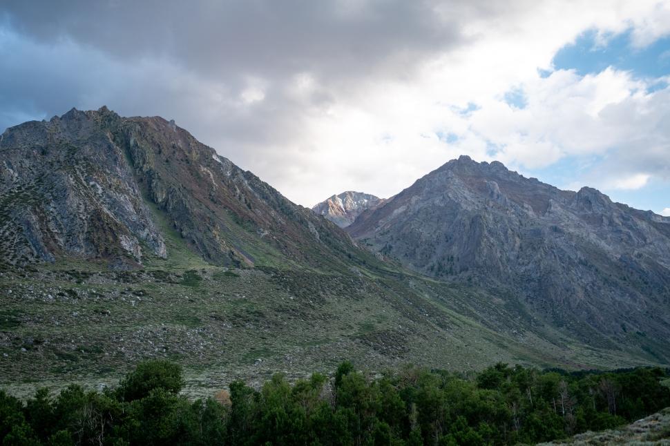 Free Image of Mountainous landscape at twilight 