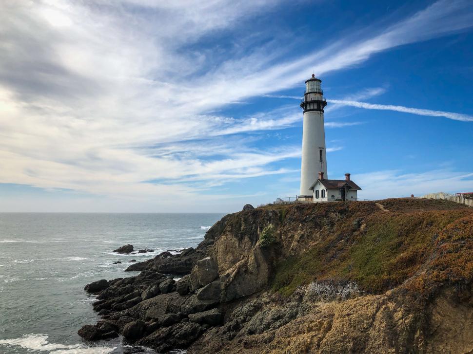 Lighthouse on Ocean Cliff, 2024 16 X 20