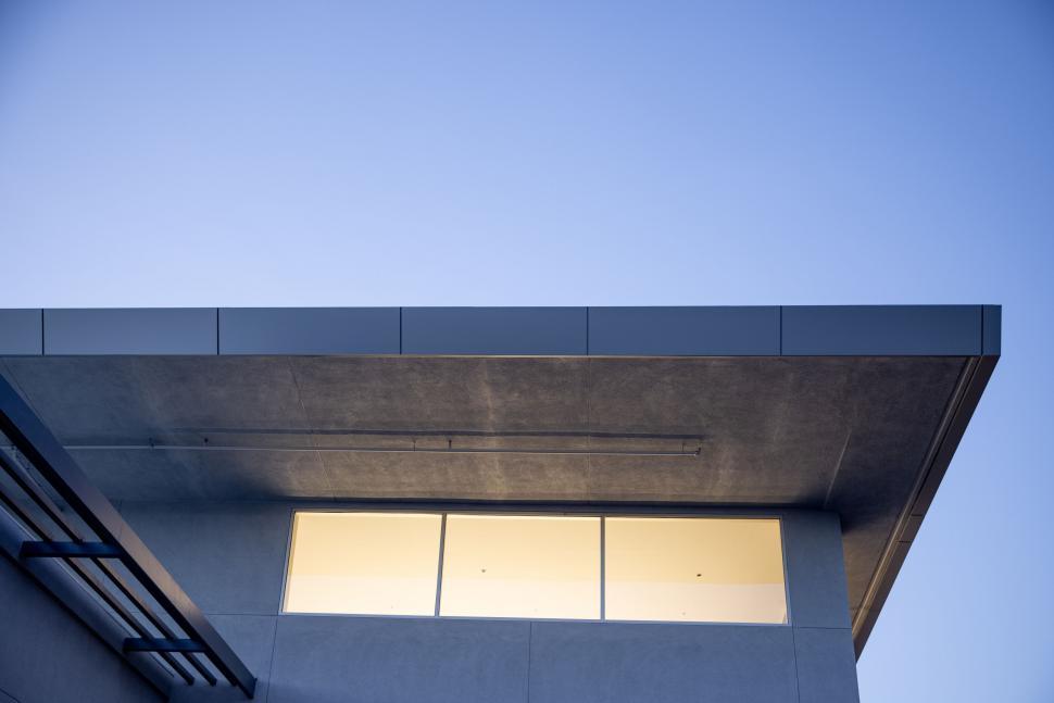 Free Image of Modern architecture with illuminated windows 