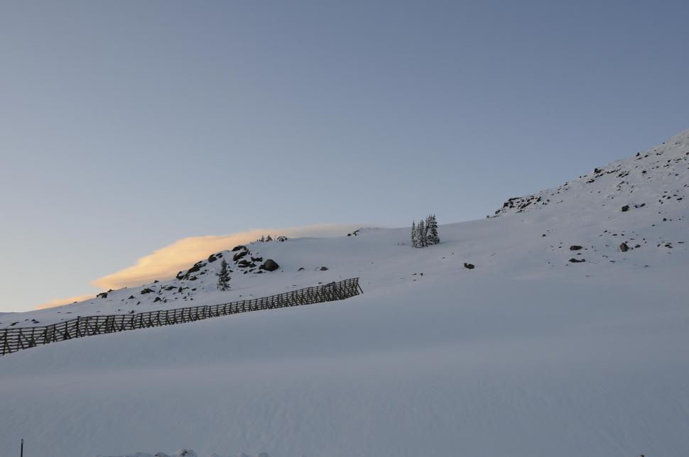 Free Image of Snow covered mountain 