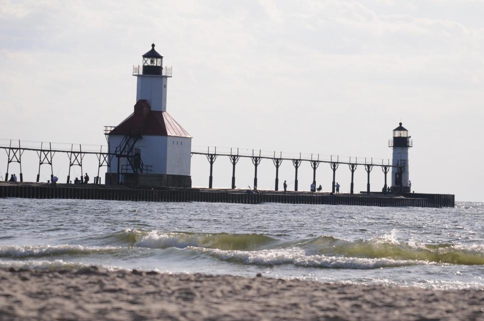 Free Stock Photo Of Two Lighthouses 