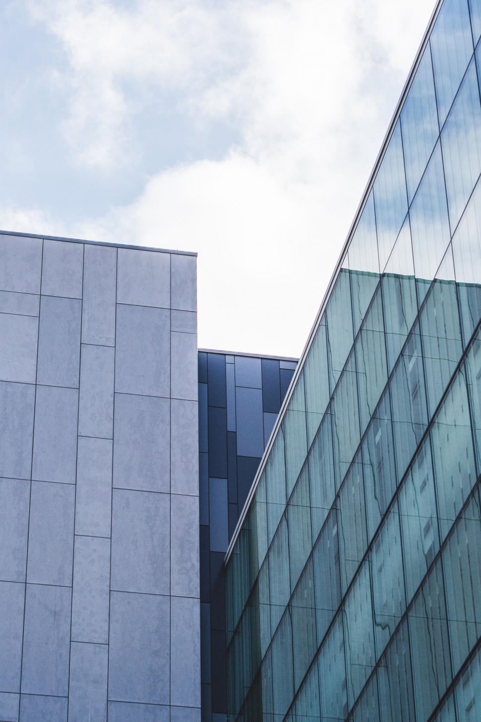 Free Stock Photo of Modern architecture with glass and concrete | Download  Free Images and Free Illustrations, image size:970x1455