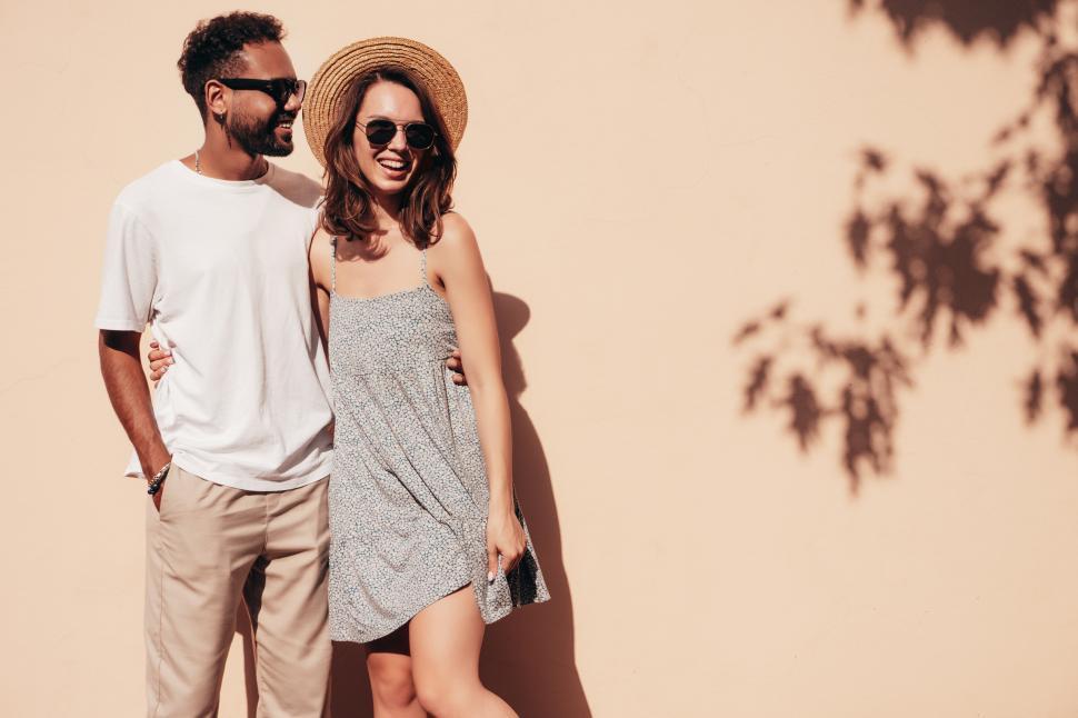 Free Image of A man and woman standing together 