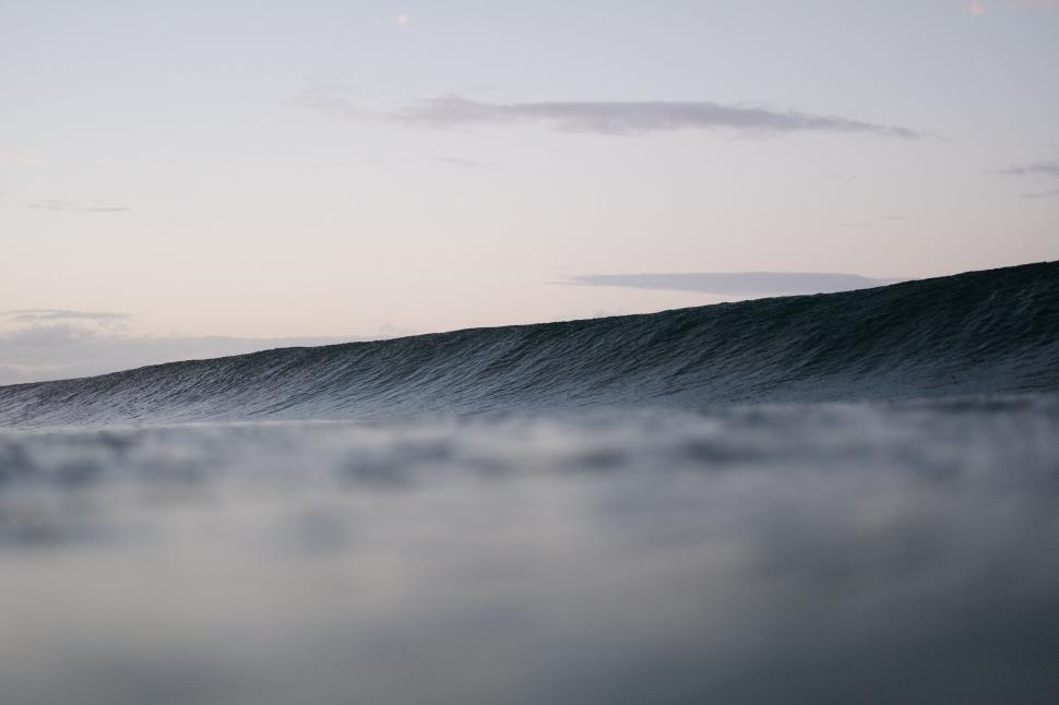 Free Image of Serene evening sea horizon at twilight 