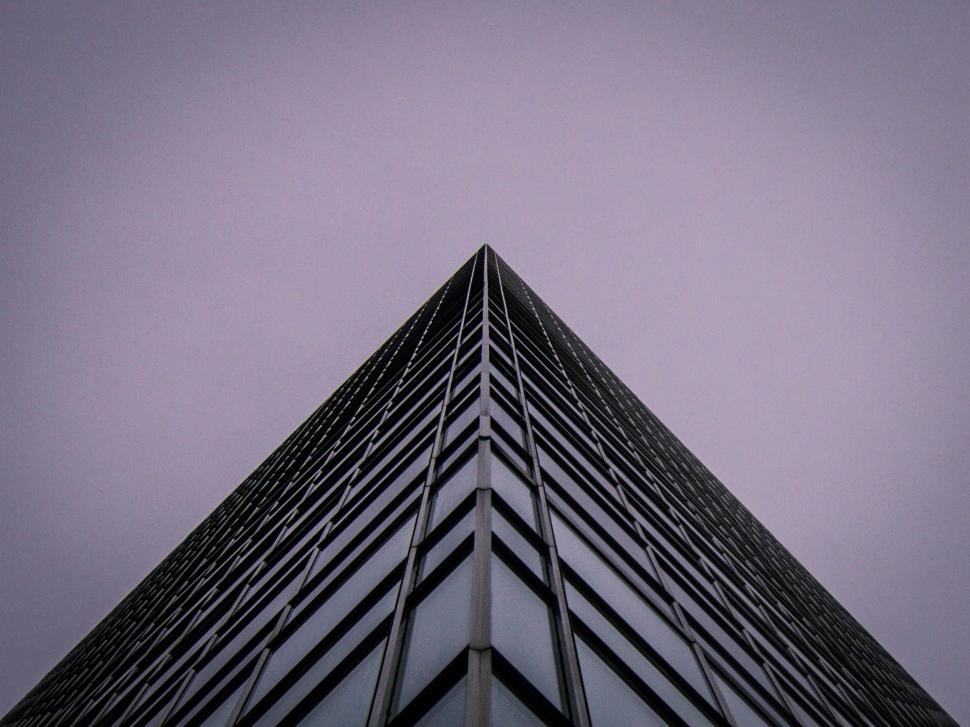 Free Stock Photo of Low angle view of a skyscraper apex | Download Free ...