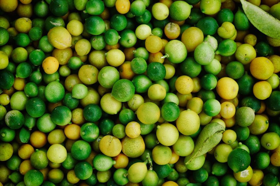 Free Image of Assorted citrus fruits in top view 