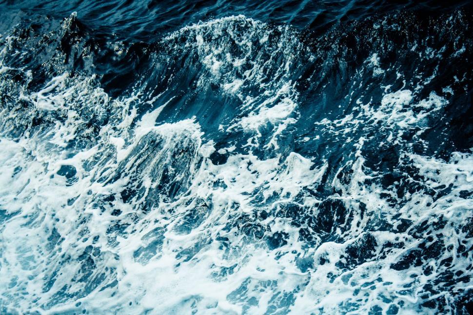 Free Stock Photo of Foamy ocean waves in close-up | Download Free ...