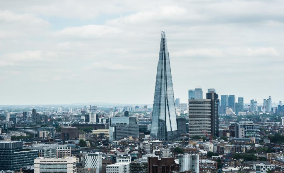 Free Image of Urban skyline featuring Shard, London 